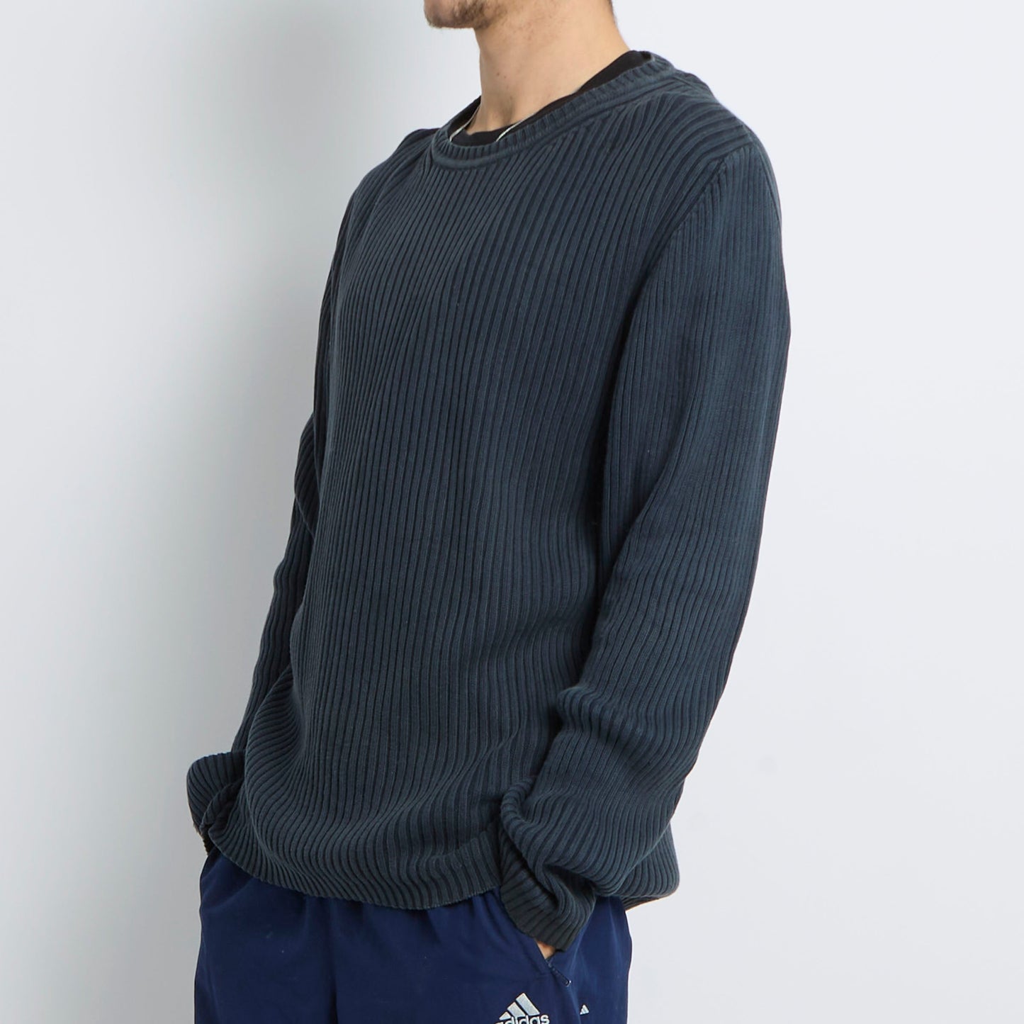 Tommy Hilfiger Ribbed Crewneck Sweater - L