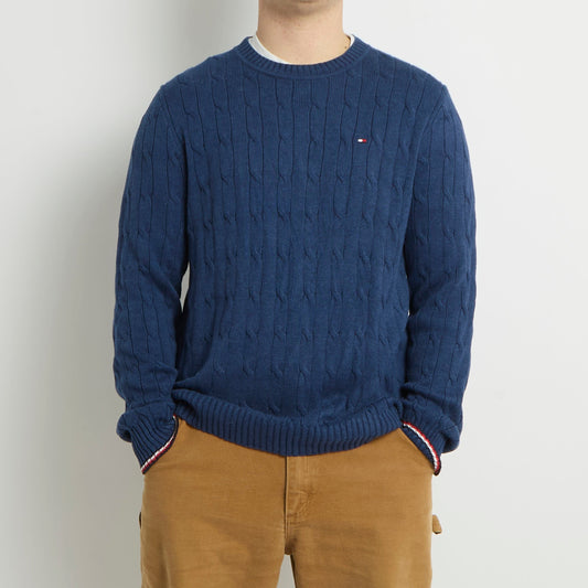 Tommy Hilfiger Cableknit Crewneck Sweater - L