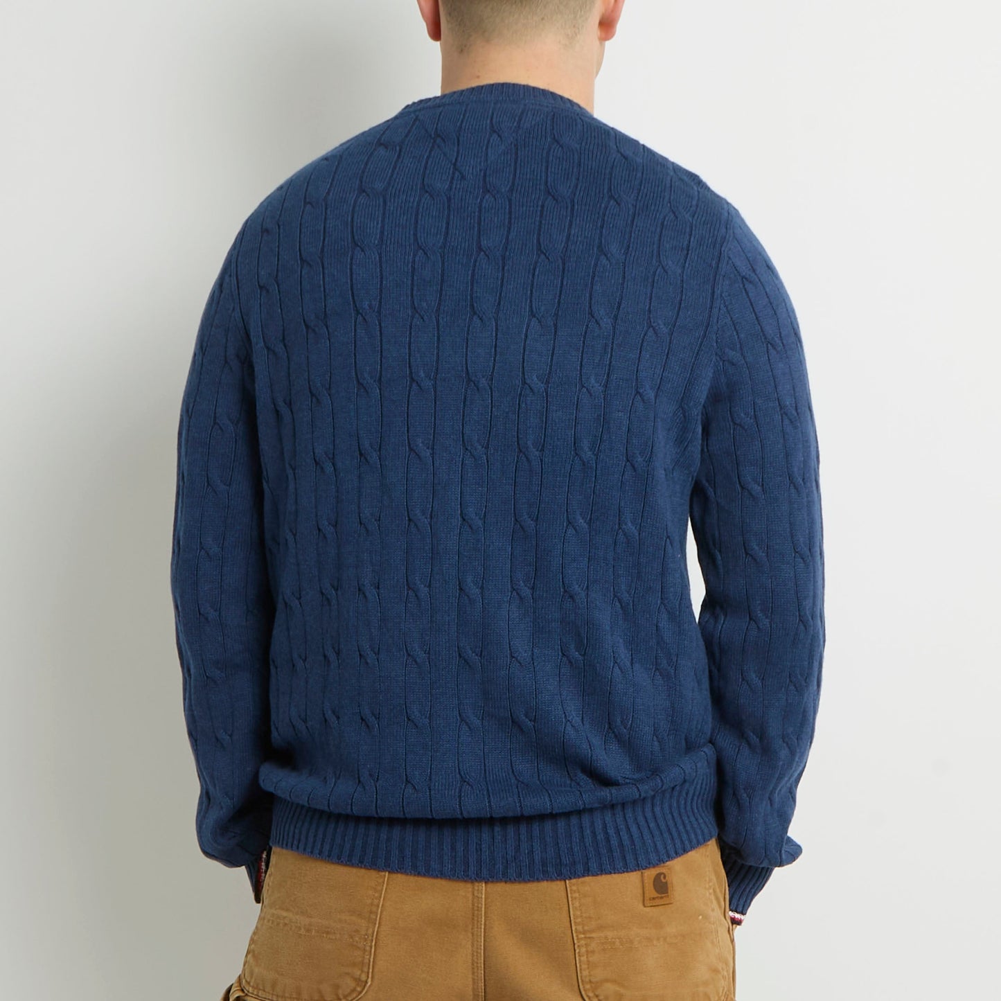 Tommy Hilfiger Cable Knit Crewneck Sweater - L