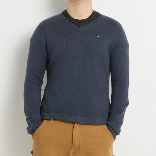 Tommy Hilfiger V-Neck Knitted Sweater - L