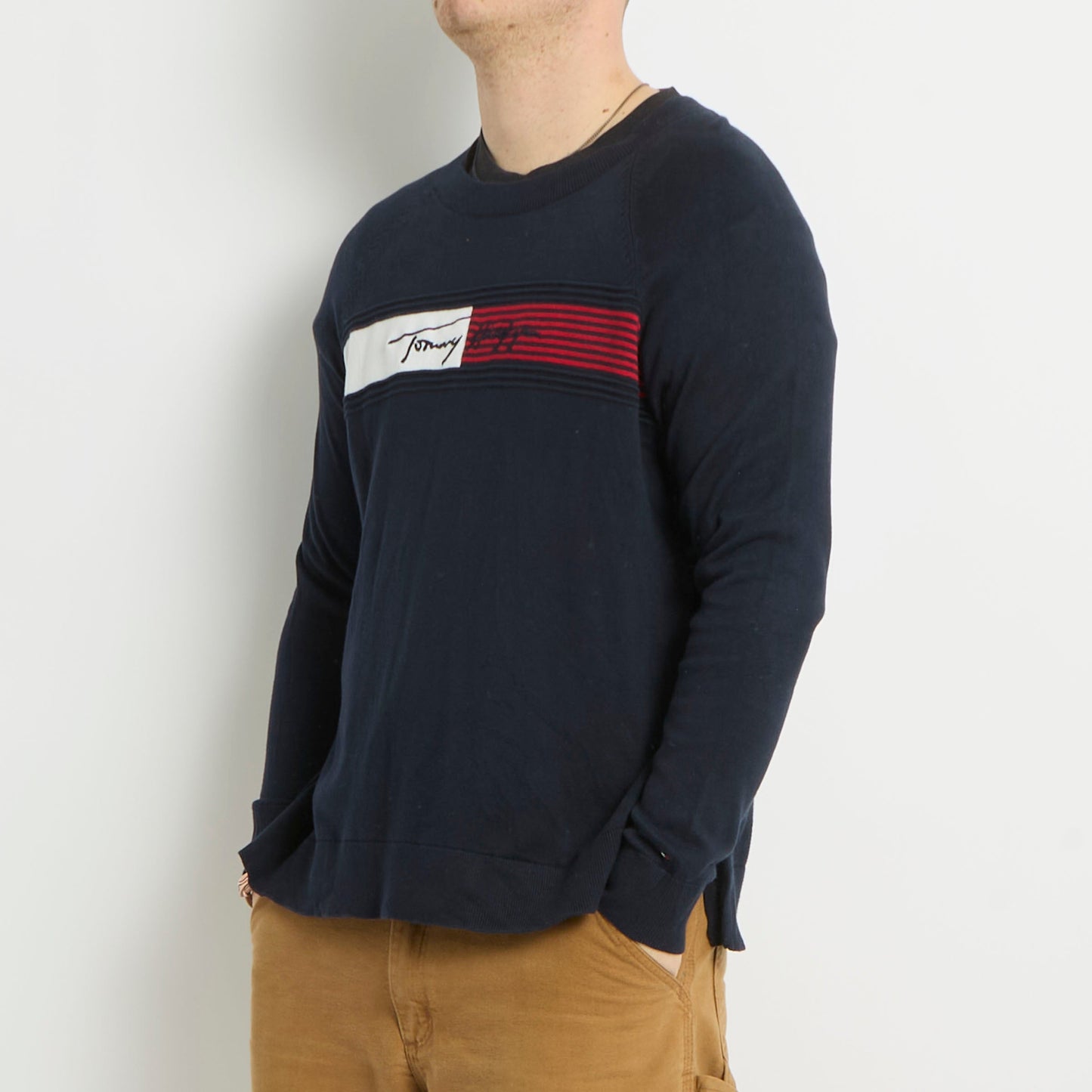 Tommy Hilfiger Crew Neck Knitted Sweater - L