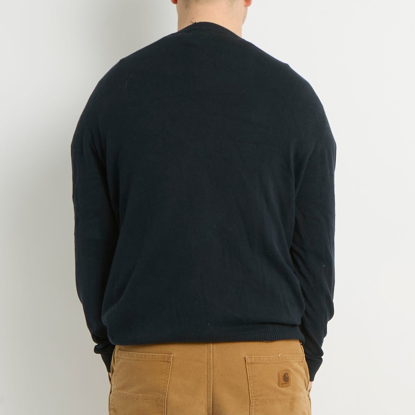 Gant V-Neck Knitted Sweater - L