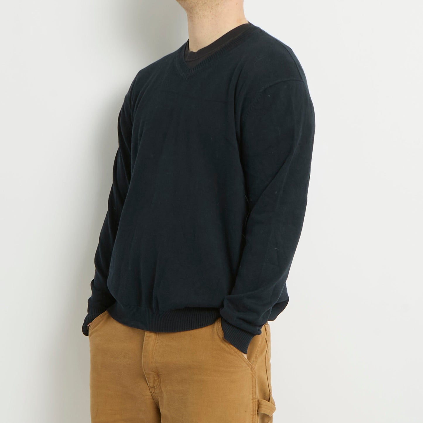 Gant V-Neck Knitted Sweater - L