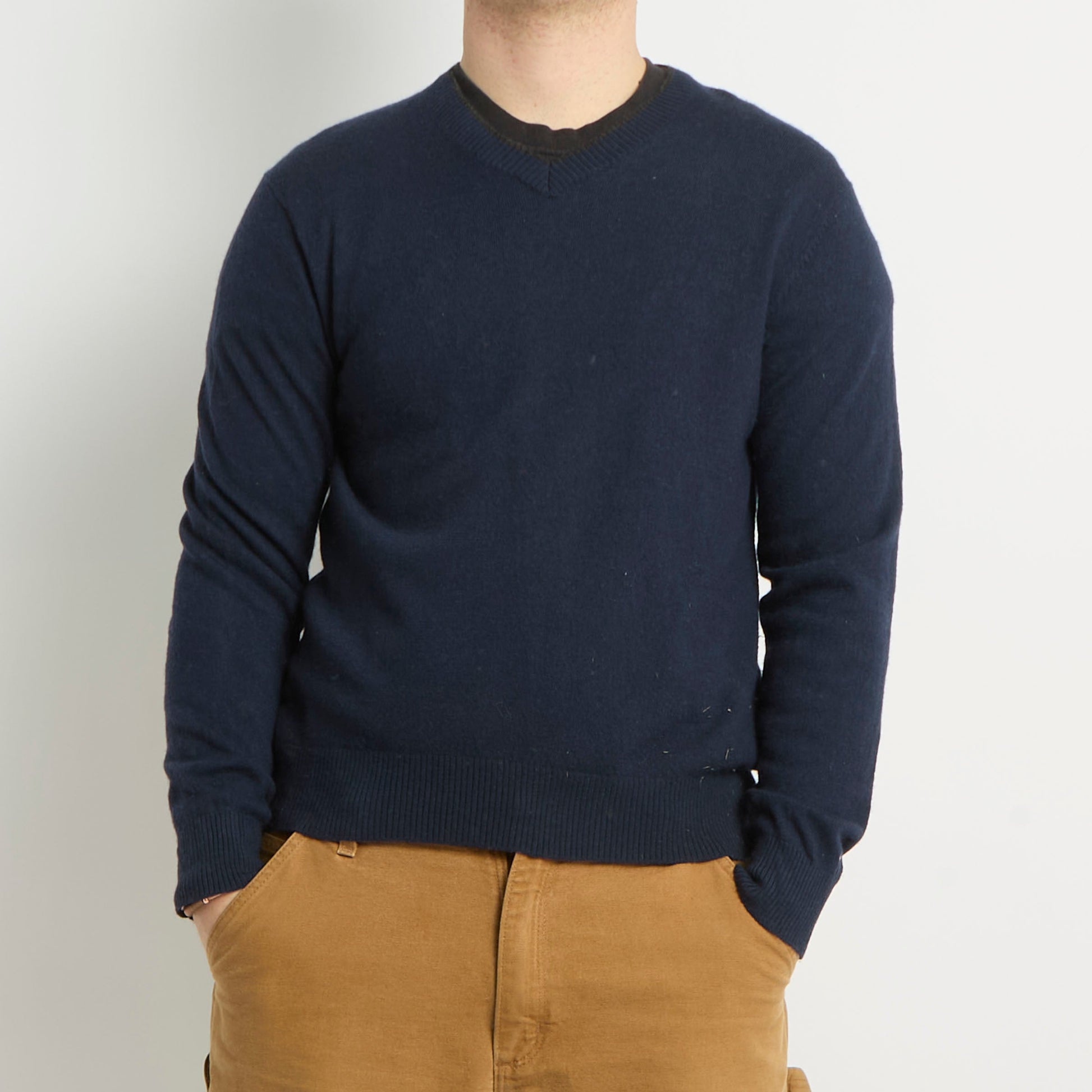 Tommy Hilfiger V-Neck Knitted Sweater - L