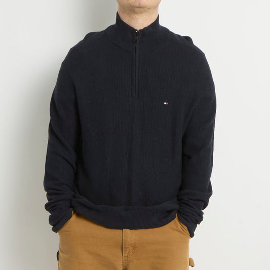 Tommy Hilfiger 1/4 Zip Knitted Sweater - L