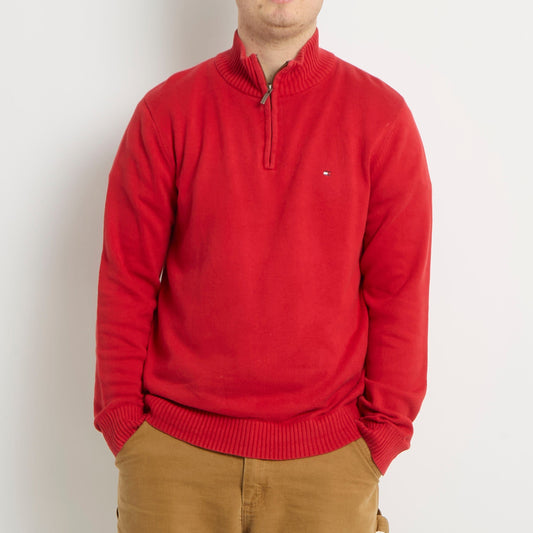 Tommy Hilfiger 1/4 Zip Knitted Sweater - L