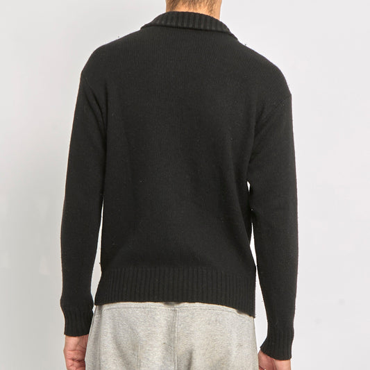 North Sails Full Zip Heavy Knit Sweater - M