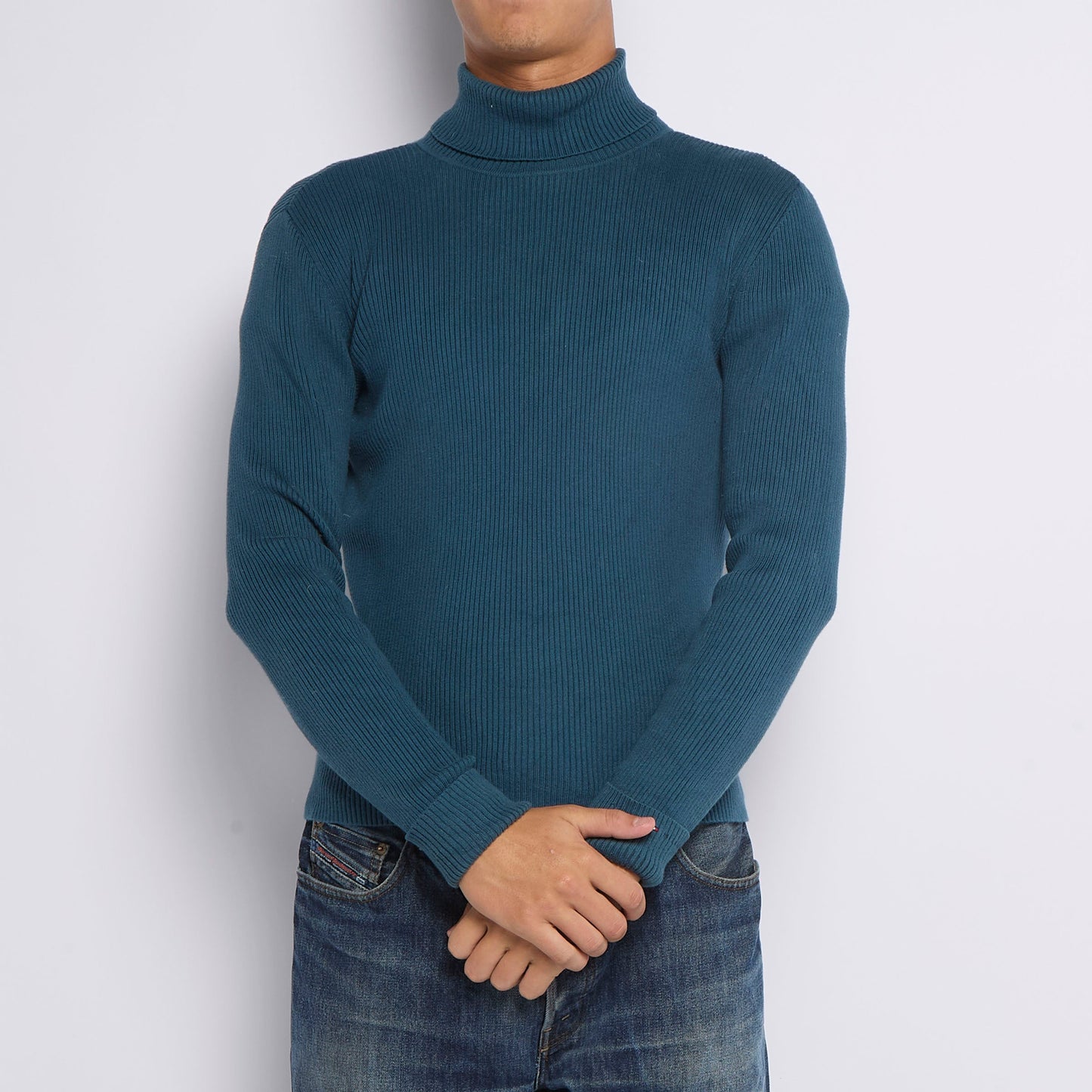 Tommy Hilfiger Turtleneck Ribbed Sweater - M