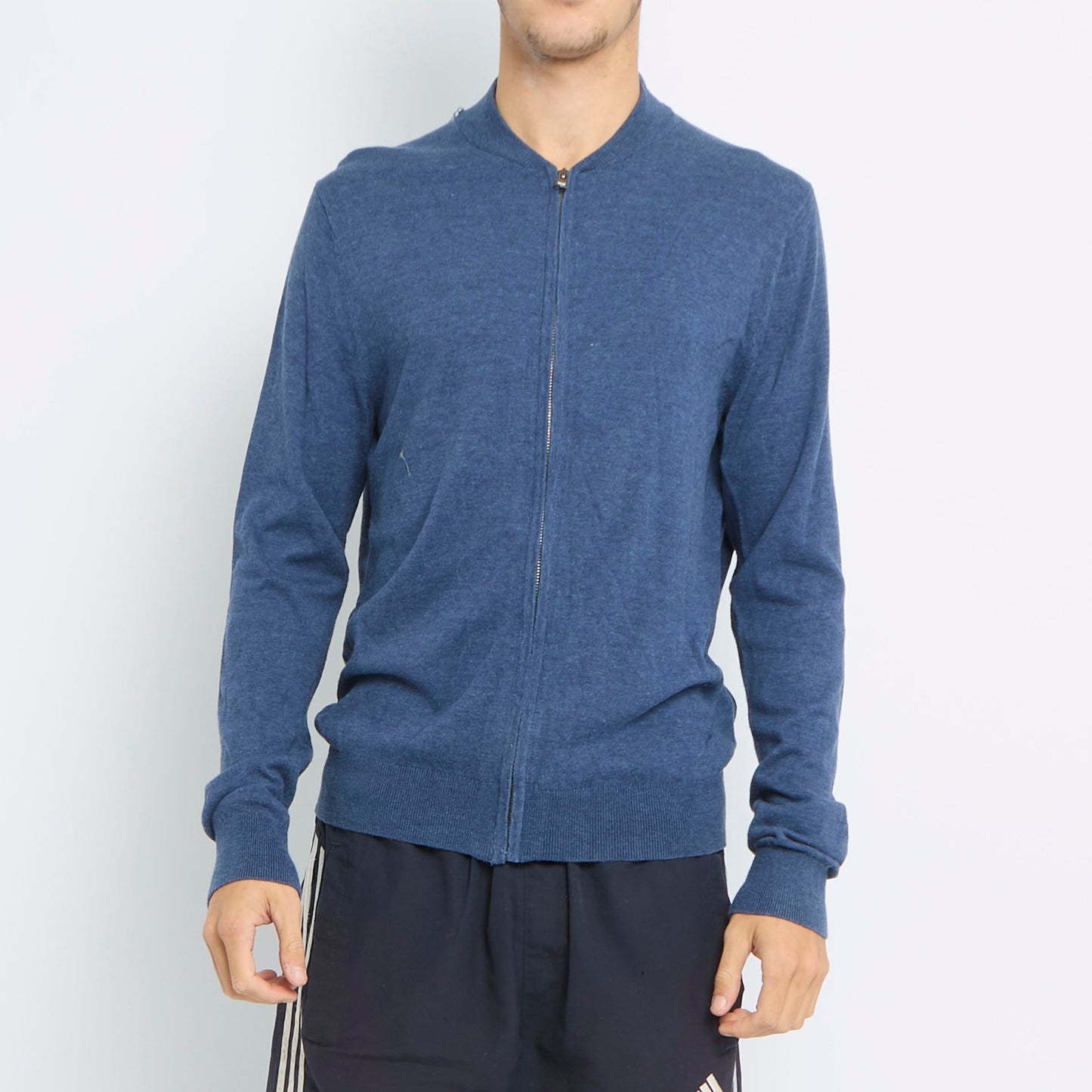 Tommy Hilfiger Full Zip Fine Knit Sweater - M