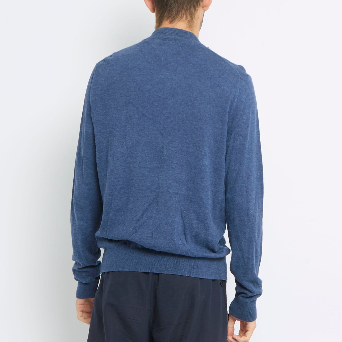 Tommy Hilfiger Full Zip Fine Knit Sweater - M