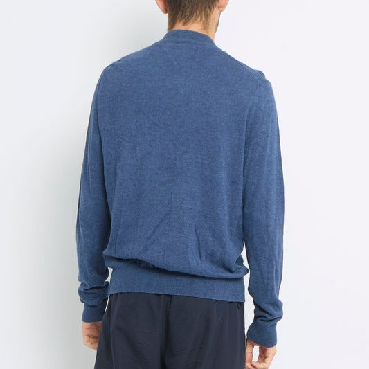 Tommy Hilfiger Full Zip Fine Knit Sweater - M