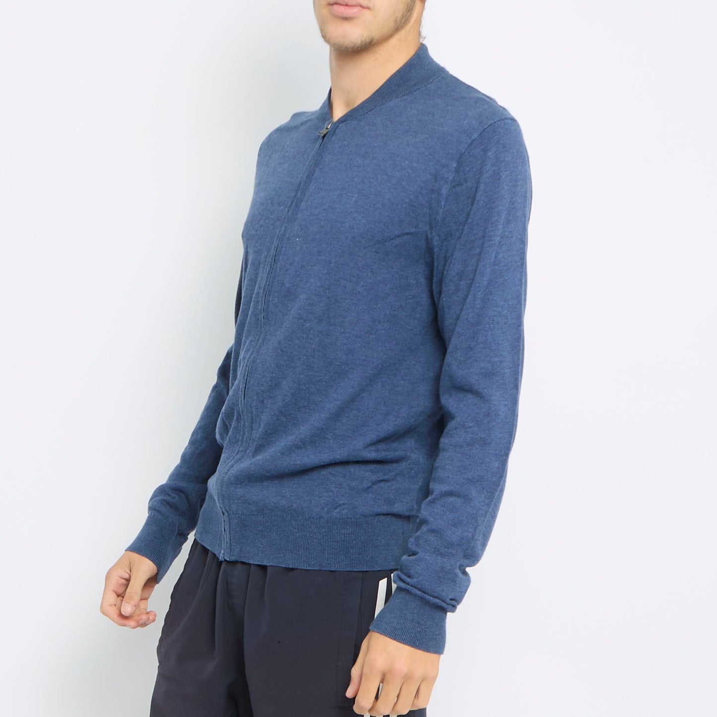 Tommy Hilfiger Full Zip Fine Knit Sweater - M