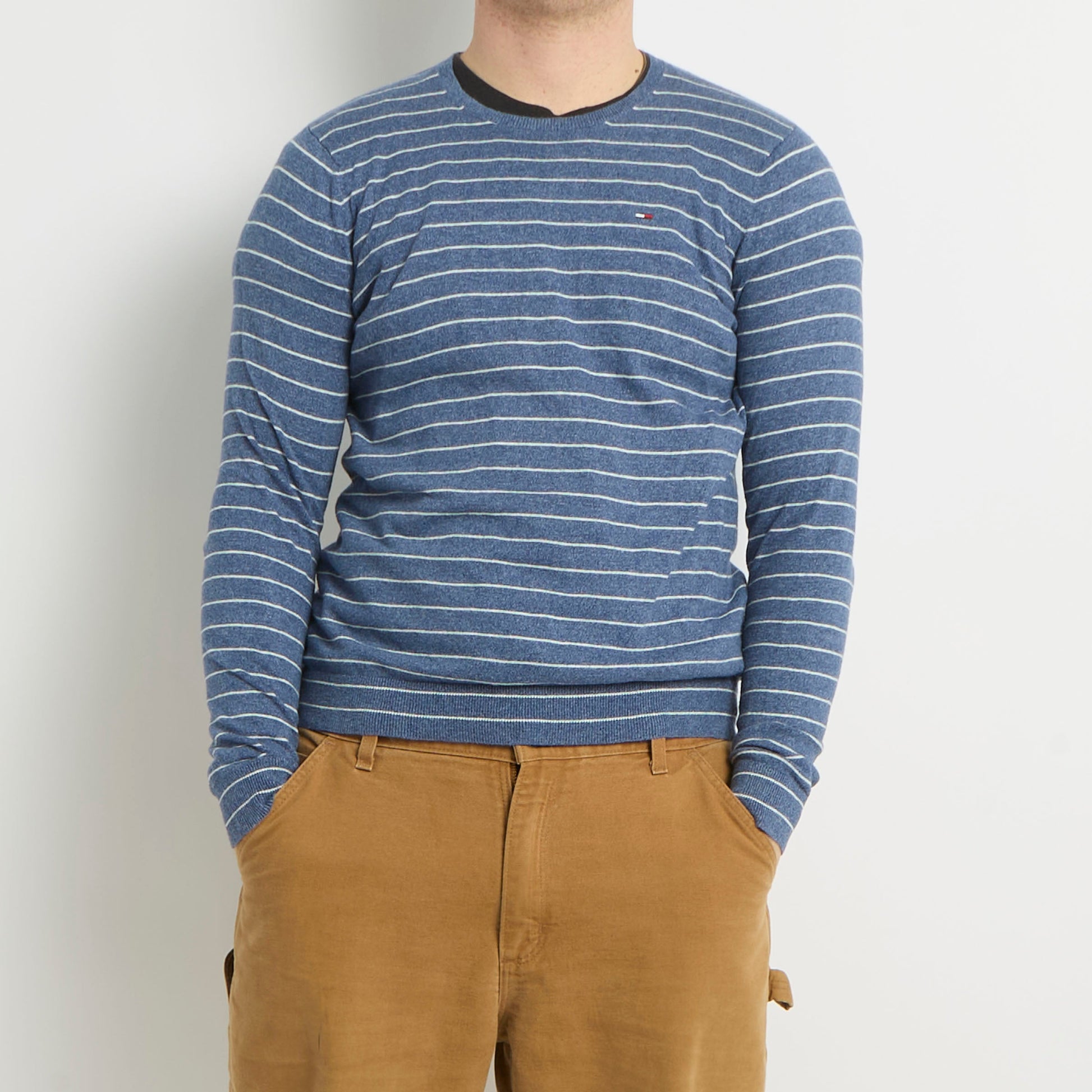 Tommy Hilfiger Crewneck Striped Knitted Sweater - M