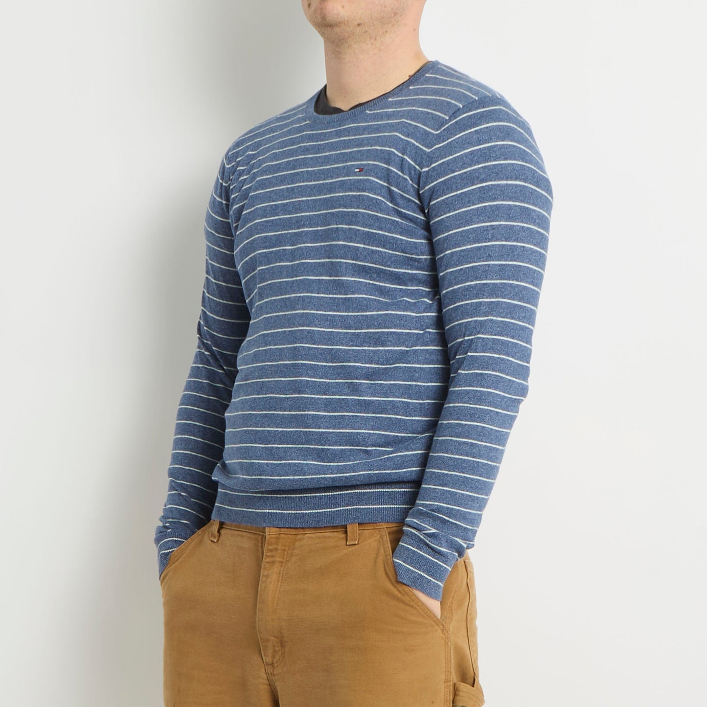 Tommy Hilfiger Crewneck Striped Knitted Sweater - M