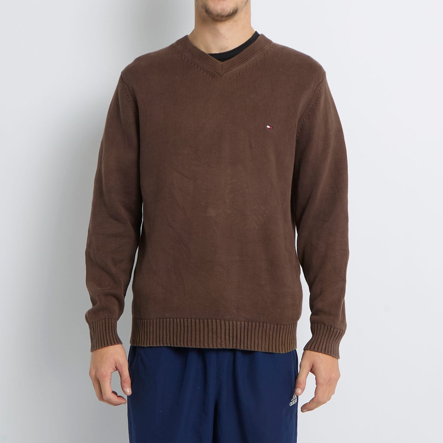 Tommy Hilfiger V-Neck Knitted Sweater - M