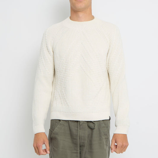 Heavy Knit Crewneck Sweater - M