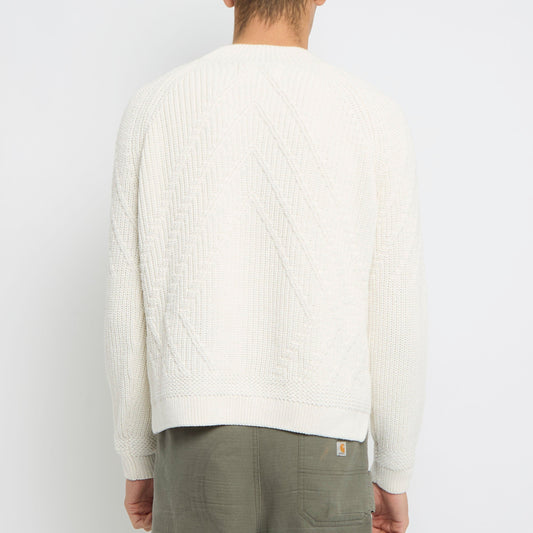 Heavy Knit Crewneck Sweater - M