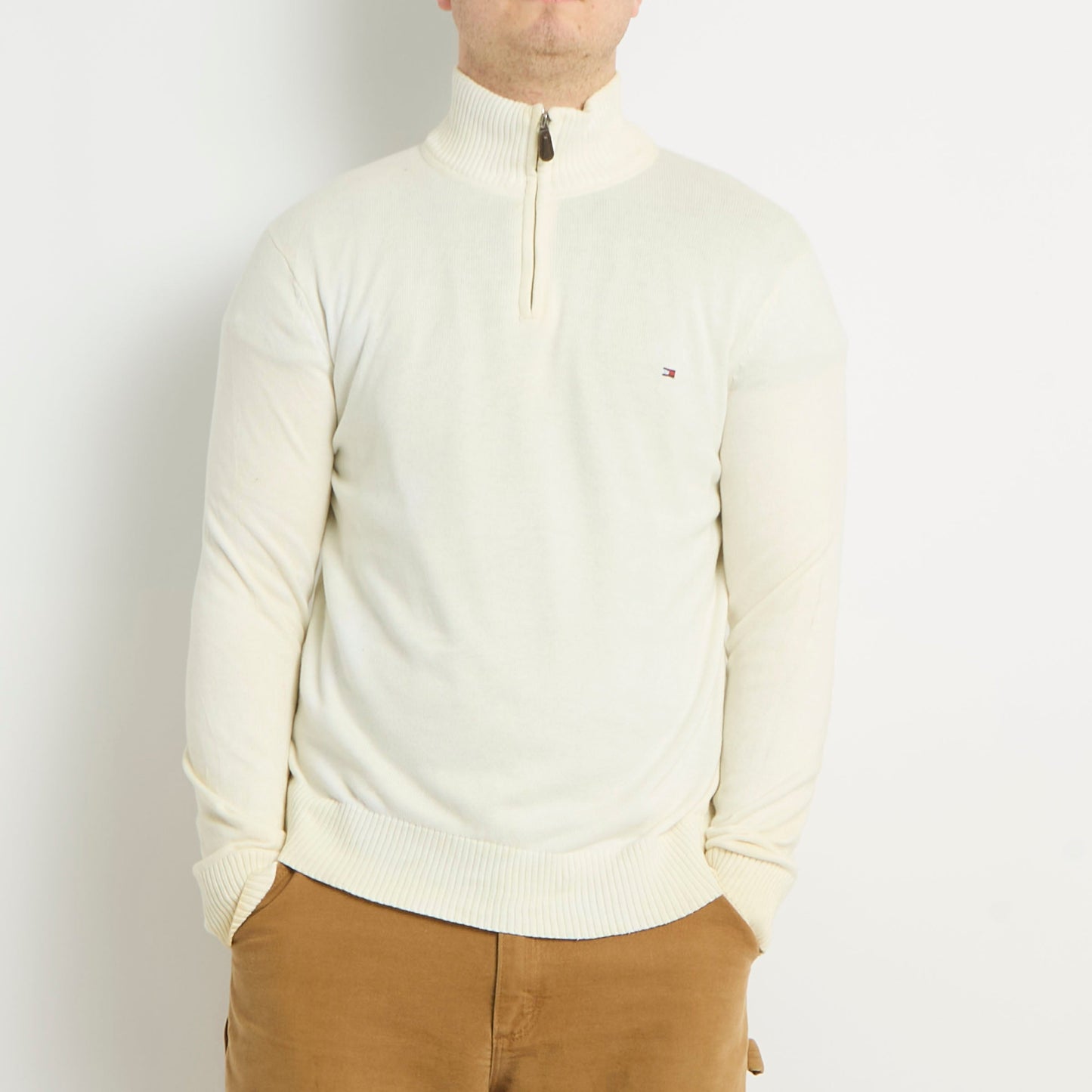 Tommy Hilfiger 1/4 Zip Knitted Sweater - M