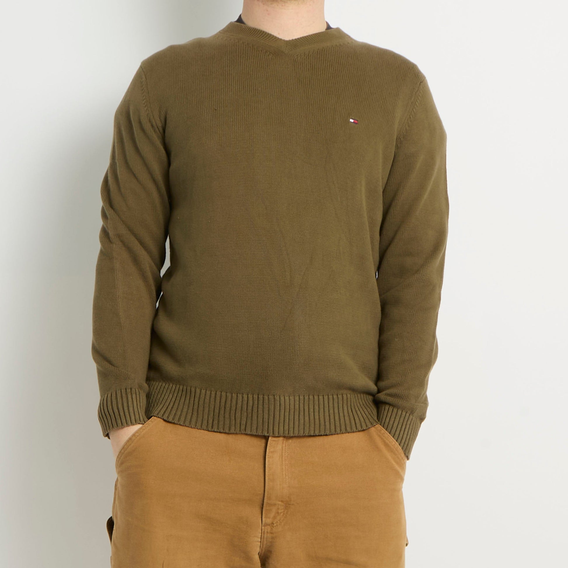 Tommy Hilfiger V-Neck Knitted Sweater - M