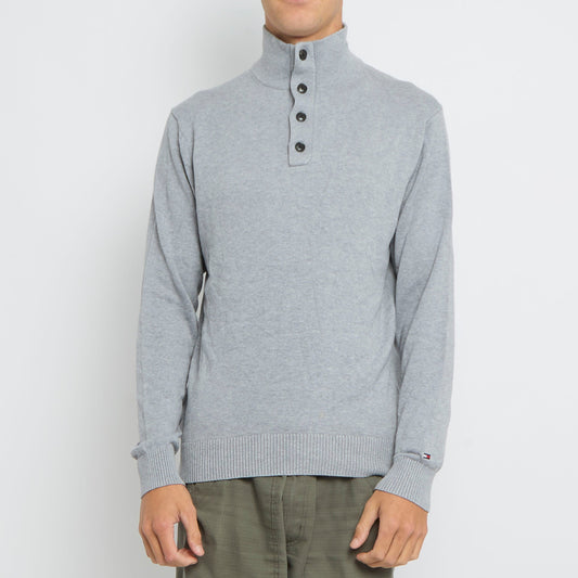 Tommy Hilfiger Buttoned Turtleneck Sweater - M