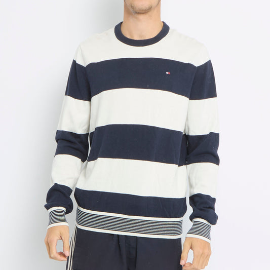 Tommy Hilfiger Striped Crewneck Sweater - M