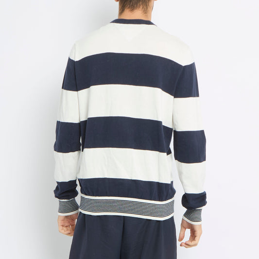 Tommy Hilfiger Striped Crewneck Sweater - M