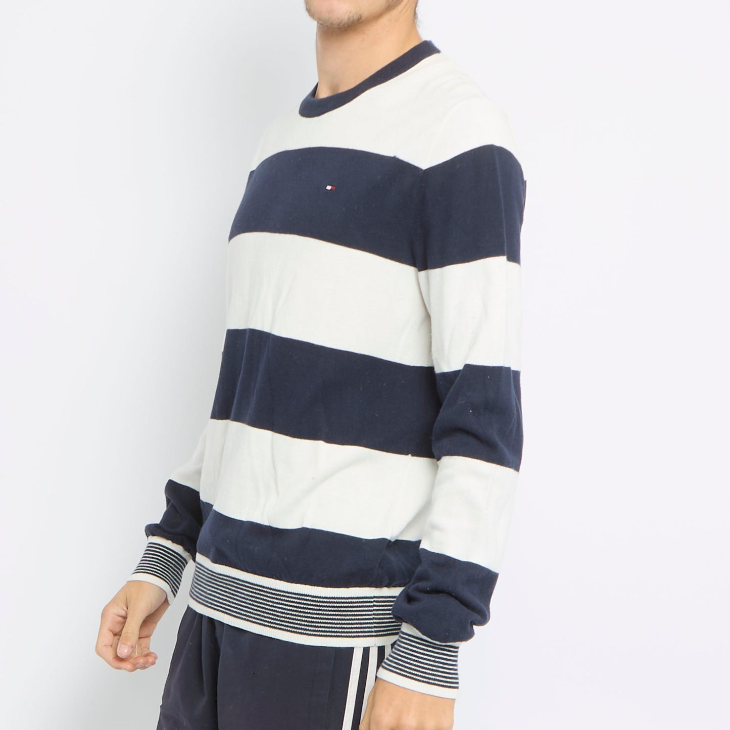 Tommy Hilfiger Striped Crewneck Sweater - M