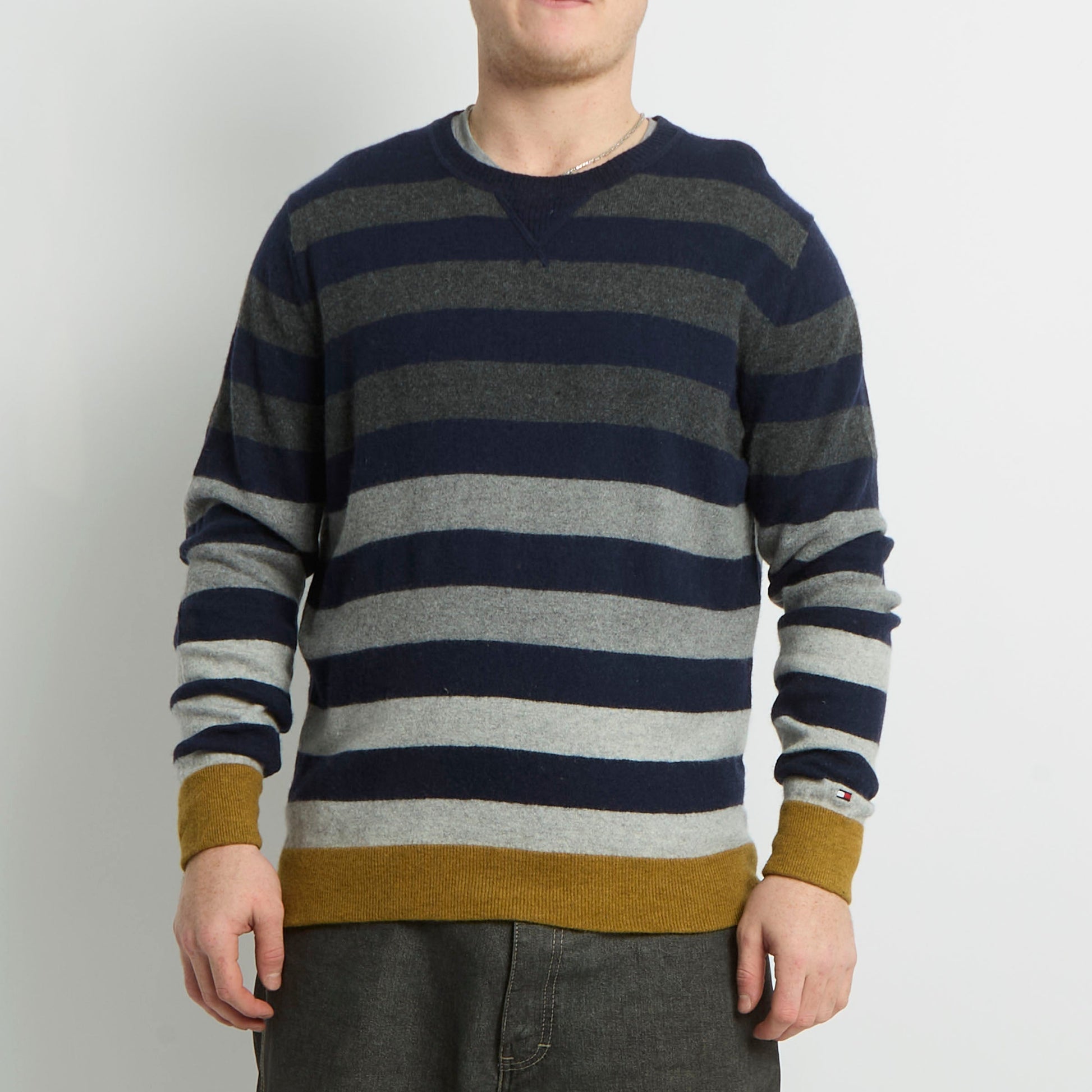 Tommy Hilfiger Striped Crewneck Sweater - M