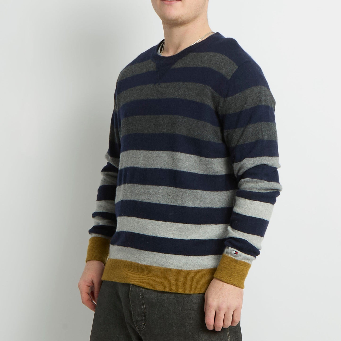 Tommy Hilfiger Striped Crewneck Sweater - M