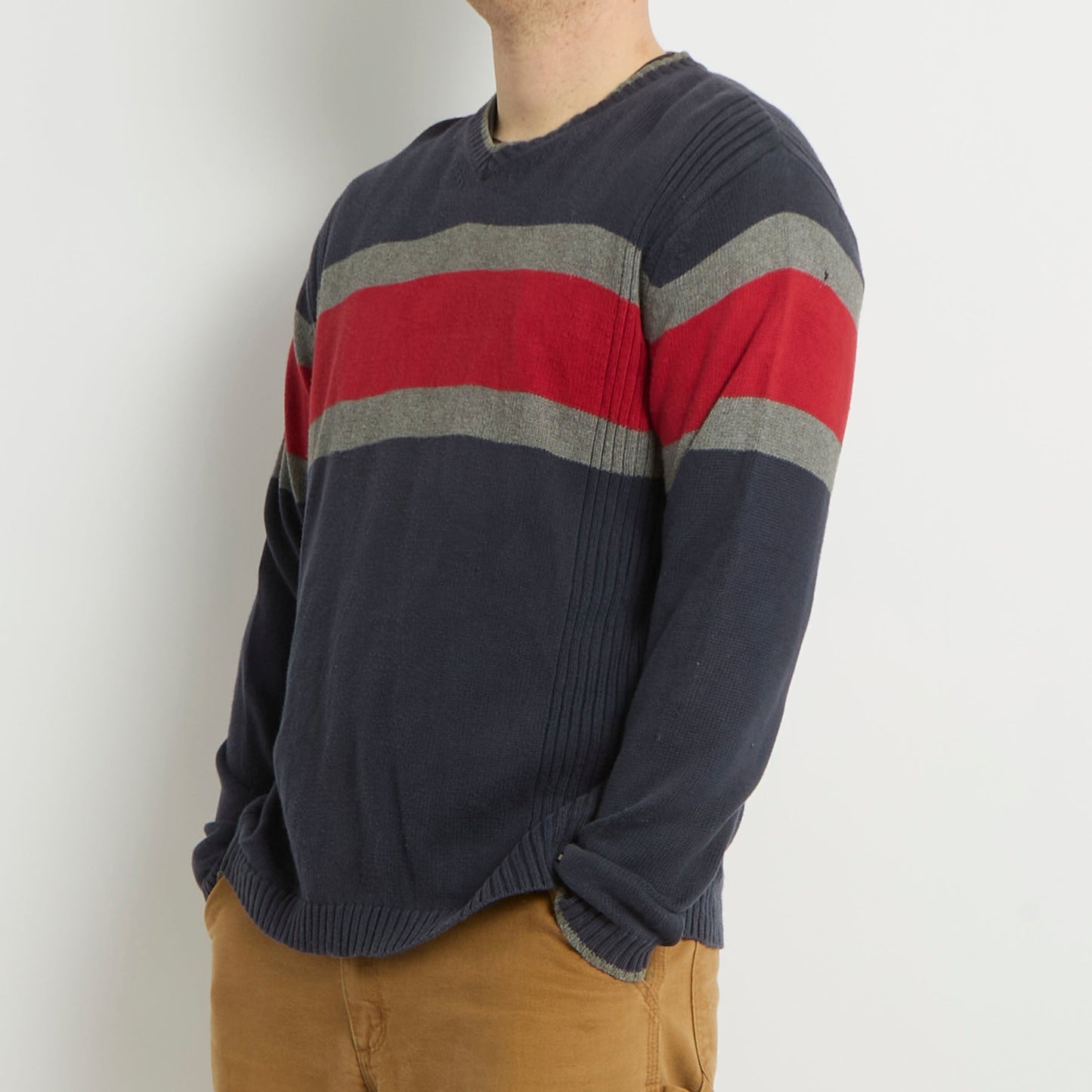 Tommy Hilfiger V-Neck Knitted Sweater - M