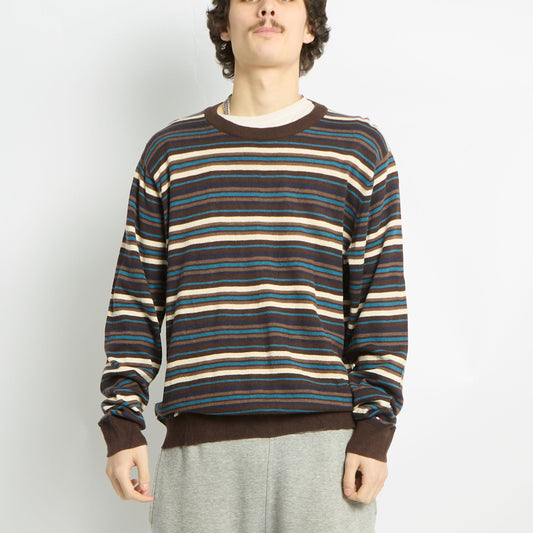 Tommy Hilfiger Striped Crewneck Sweater - M