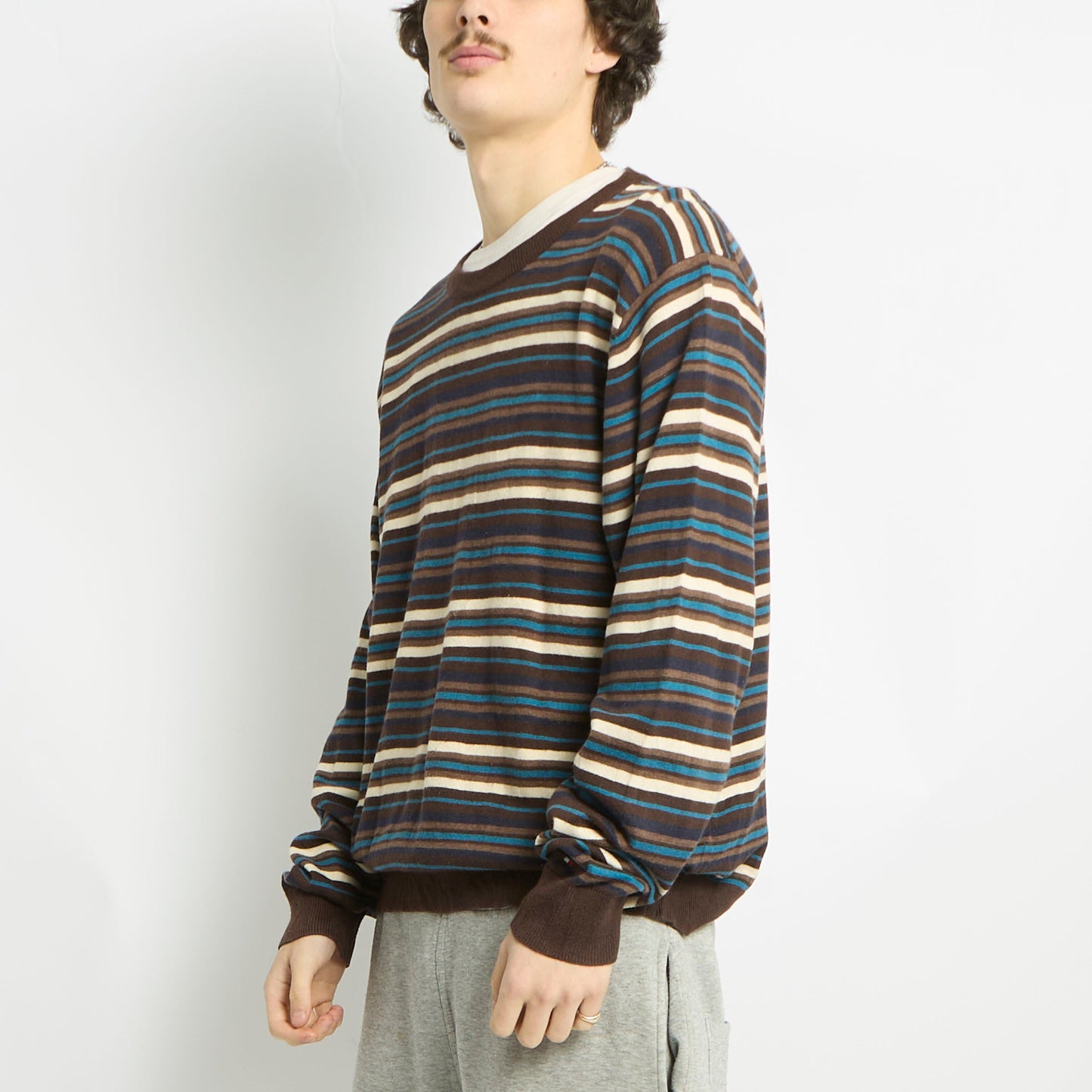 Tommy Hilfiger Striped Crewneck Sweater - M