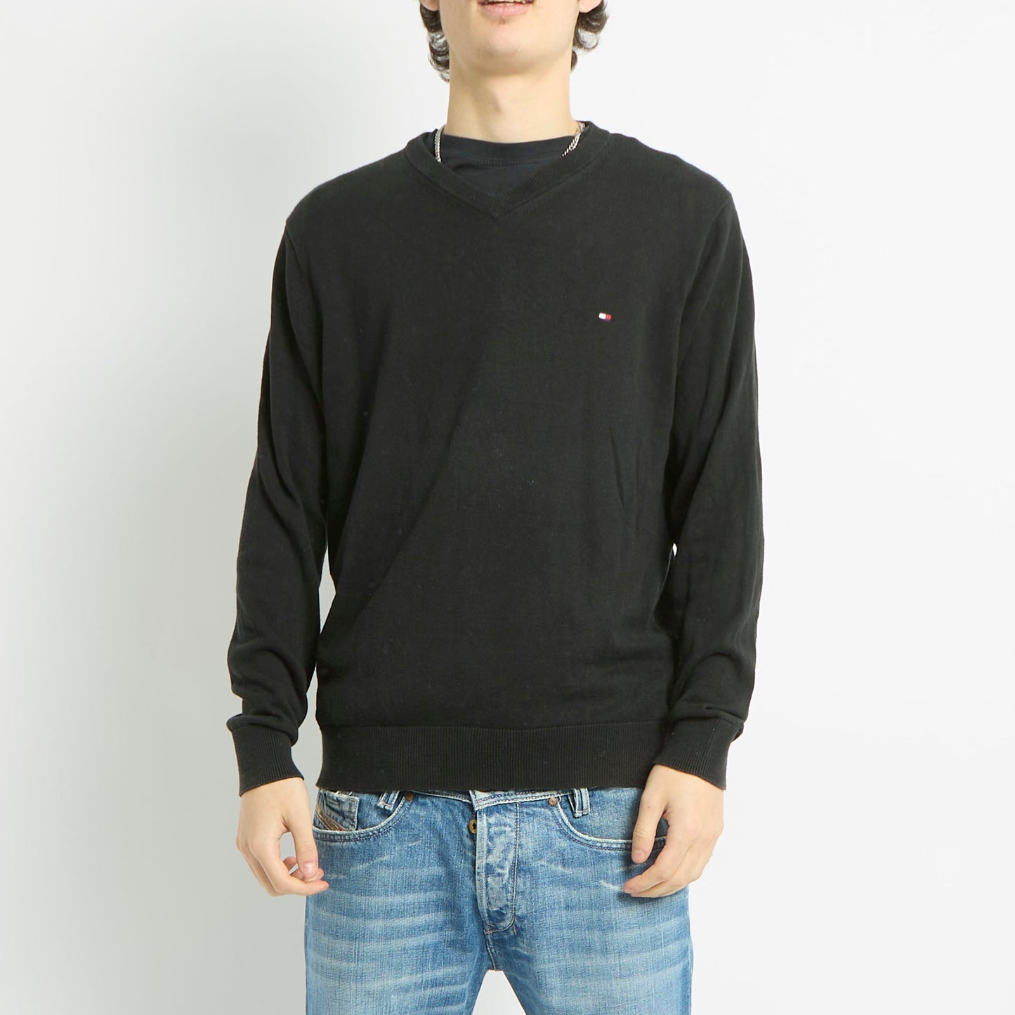 Tommy Hilfiger Knitted V-Neck Sweater - S