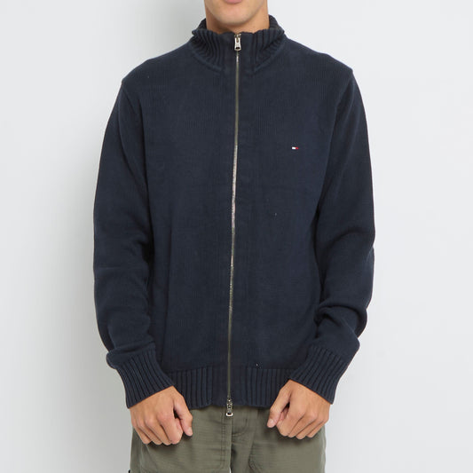 Tommy Hilfiger Full ZIp Heavy knit Sweater - M