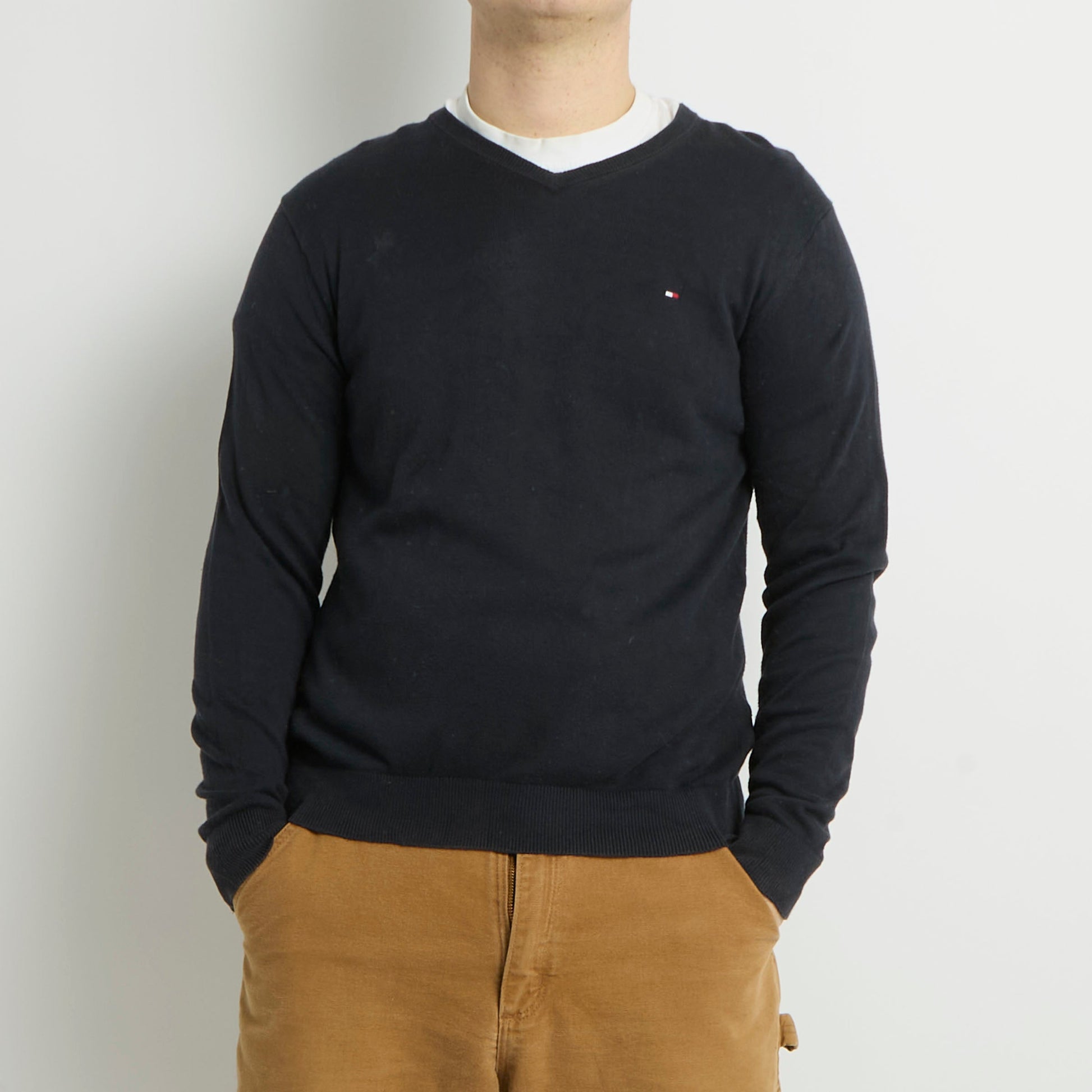 Tommy Hilfiger V-Neck Knitted Sweater - M