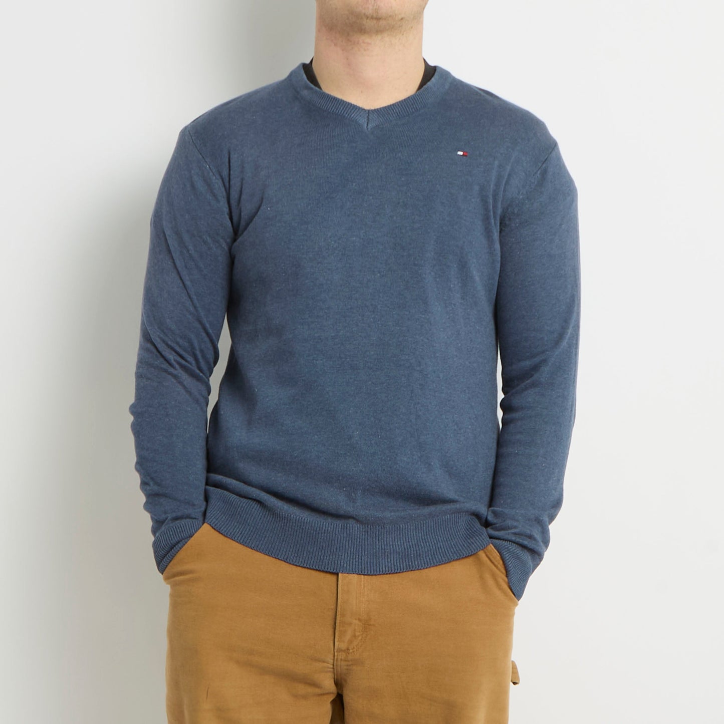 Tommy Hilfiger V-Neck Knitted Sweater - M