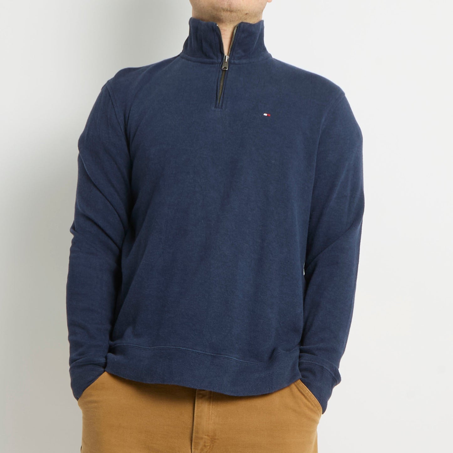 Tommy Hilfiger 1/4 Zip Knitted Sweater - M