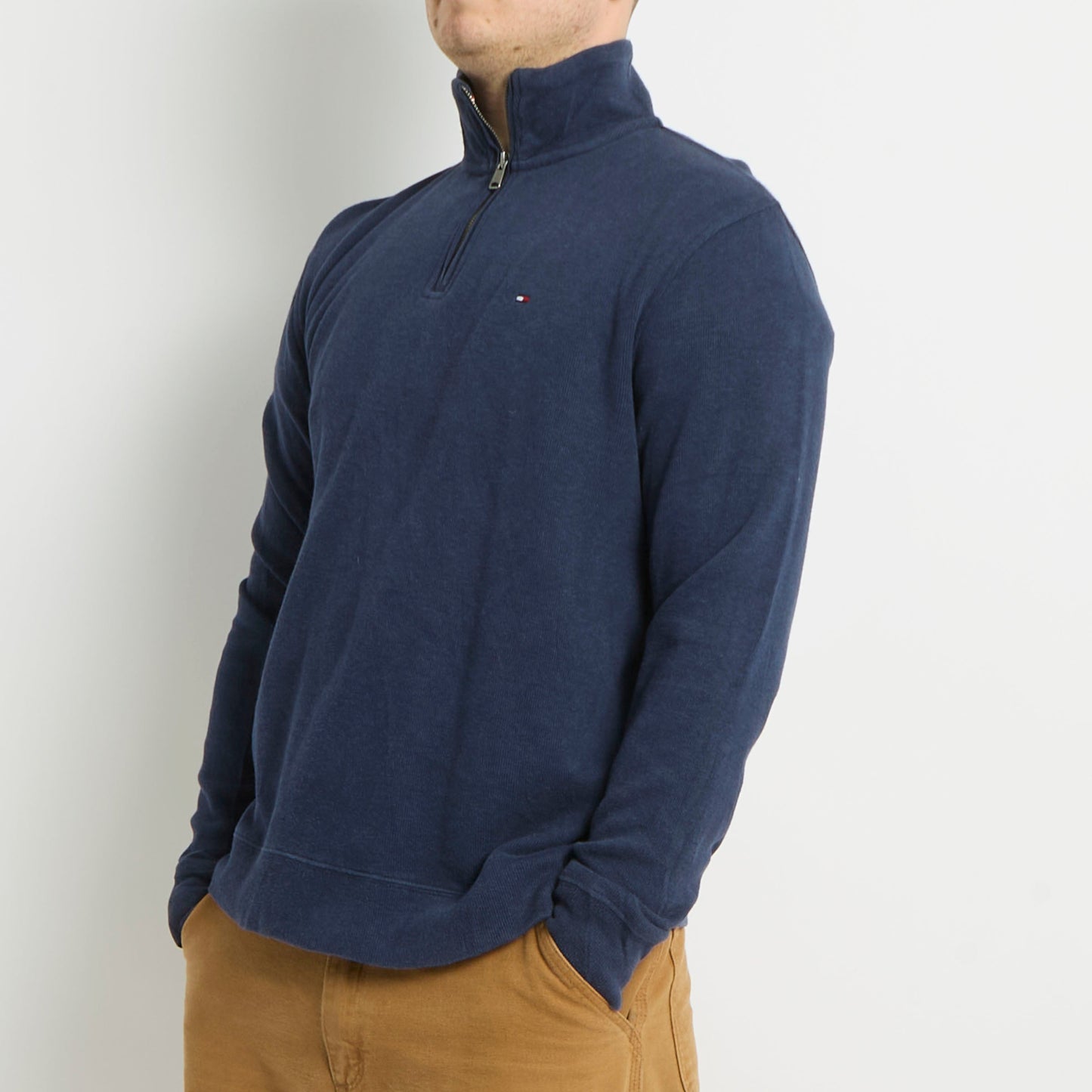 Tommy Hilfiger 1/4 Zip Knitted Sweater - M