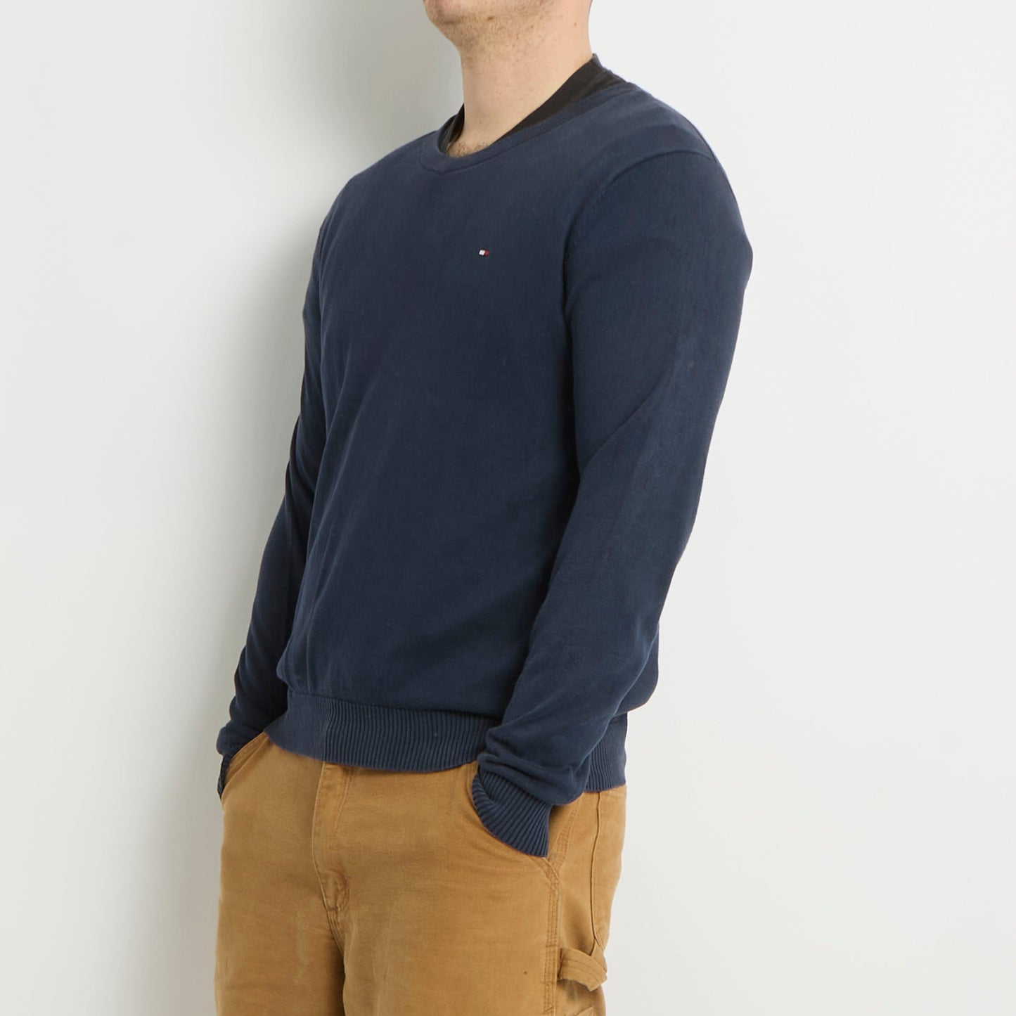 Tommy Hilfiger V-Neck Knitted Sweater - M