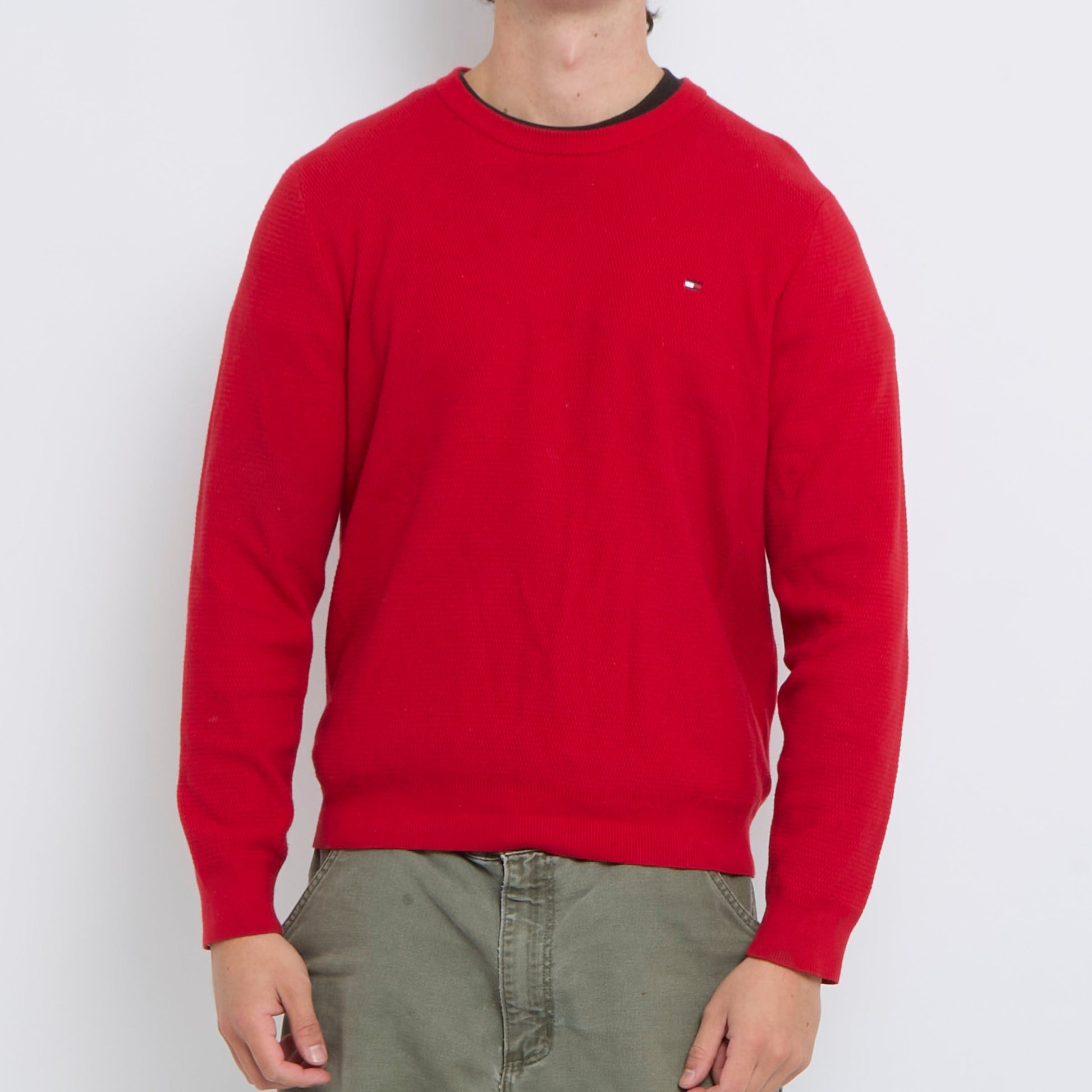 Tommy-Hilfiger Crewneck Knitted Sweater - M