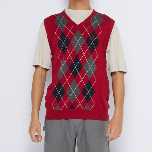 Polo ASSN Sleeveless V-Neck Sweater - M