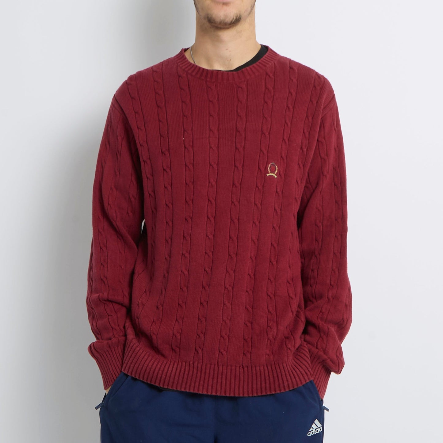 Tommy Hilfiger Cableknit Crewneck Sweater - M