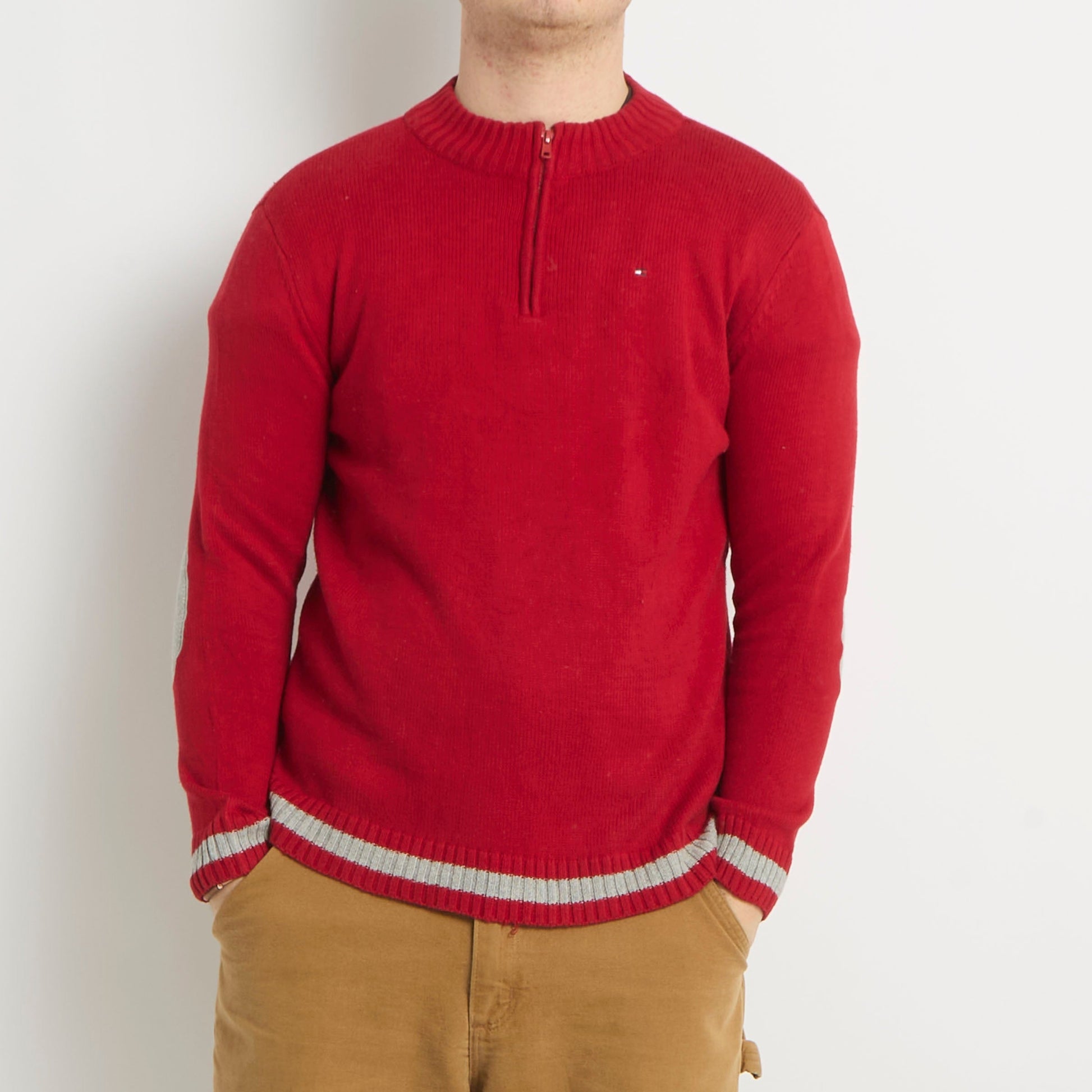 Tommy Hilfiger 1/4 Zip Knitted Sweater - M