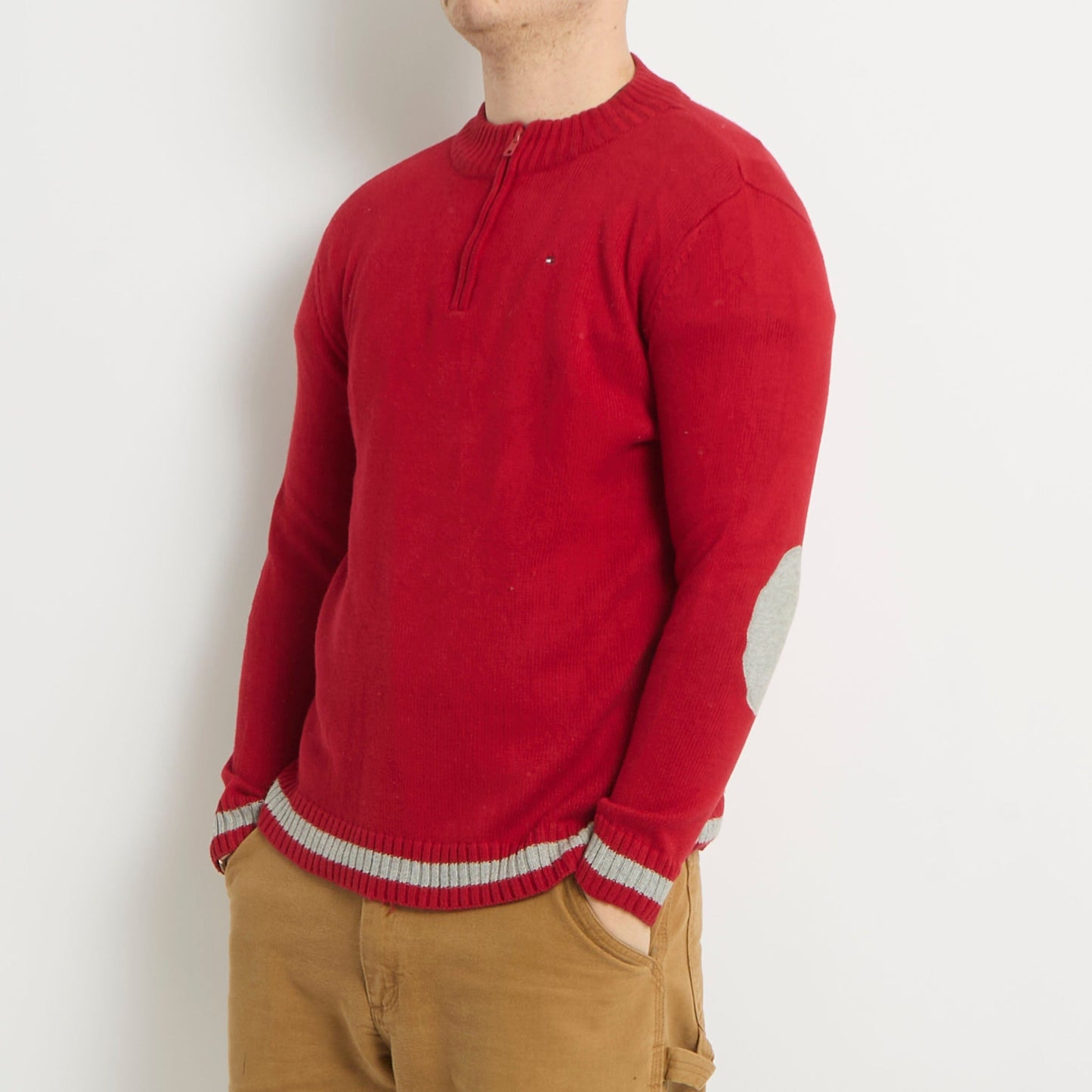 Tommy Hilfiger 1/4 Zip Knitted Sweater - M