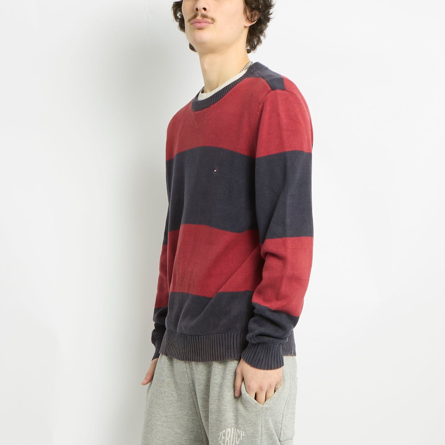 Tommy Hilfiger Striped Crewneck Sweater - M