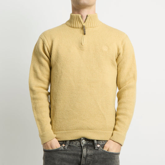 Timberland 1/4 Zip Heavy Knit Sweater - S