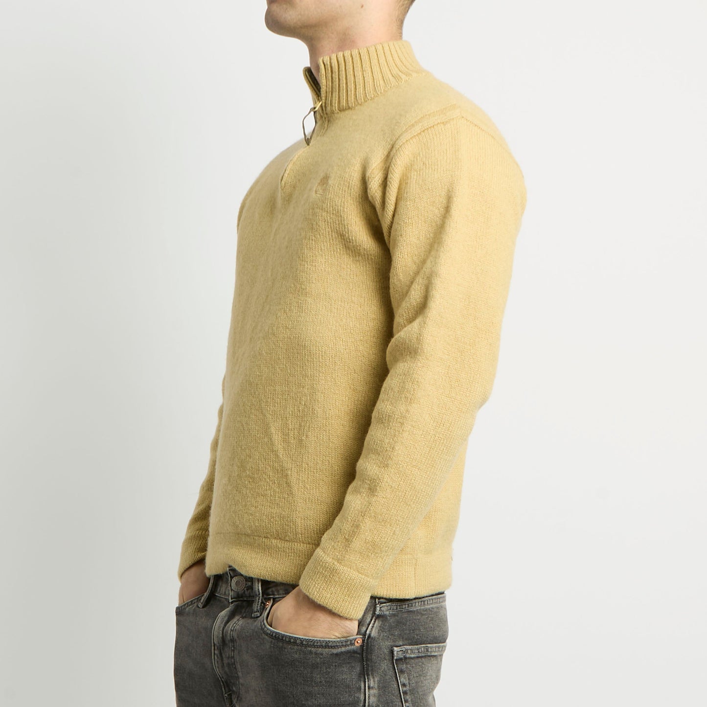 Timberland 1/4 Zip Heavy Knit Sweater - S