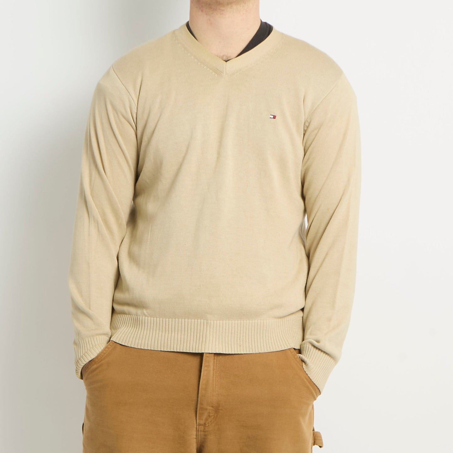 Tommy Hilfiger V-Neck Knitted Sweater - S