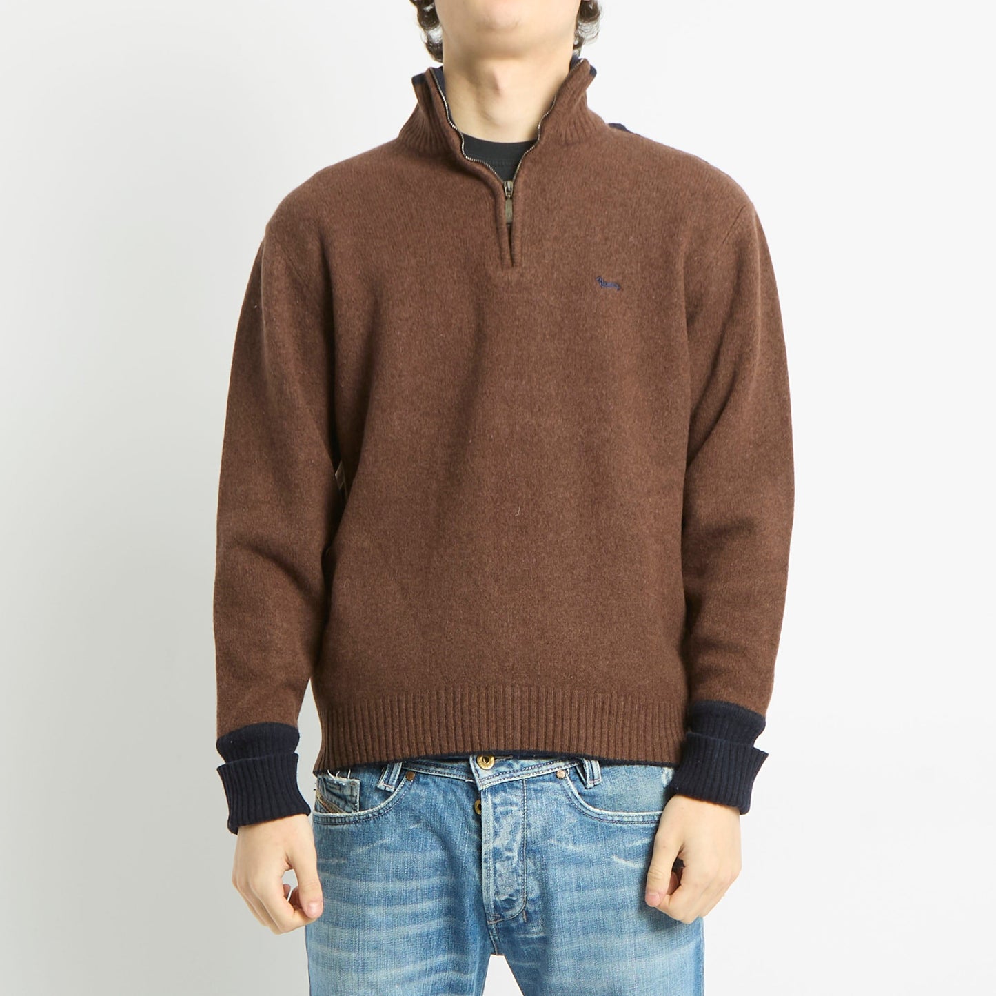 Harmont & Blaine 1/4 Zip Sweater - S