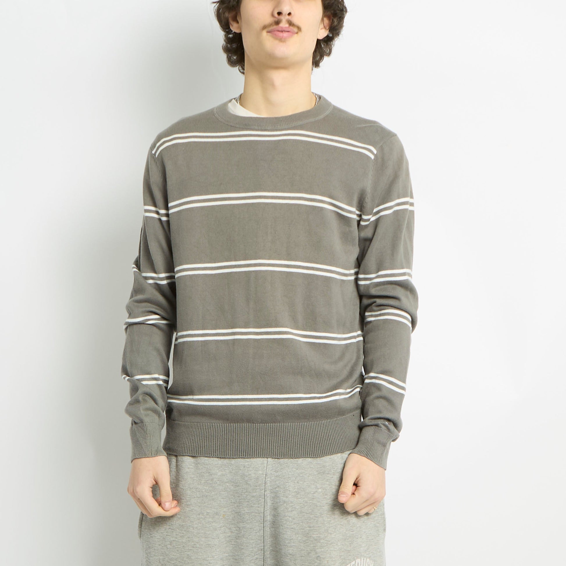 Tommy Hilfiger Striped Crewneck Sweater - S